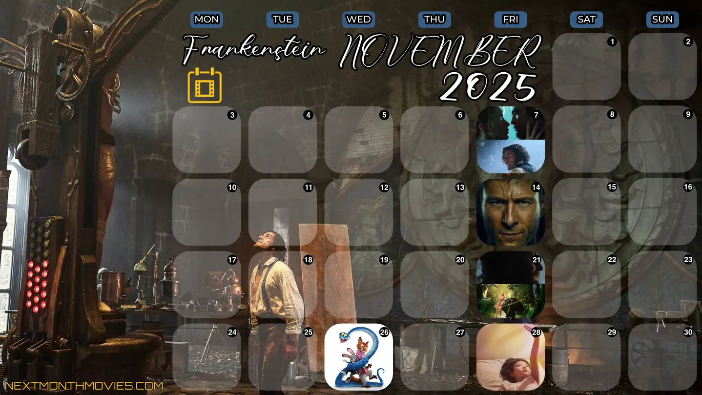 November 2025 Movies Calendar